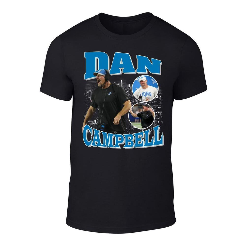 Black Dan Campbell Bootleg Style T-Shirt